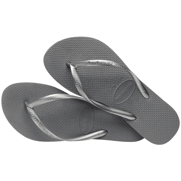 Havaianas Slim Flip Flop Sandal in Steel Grey