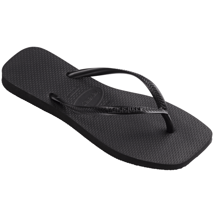 Havaianas Slim Sqaure Flip Flop Sandal in Black