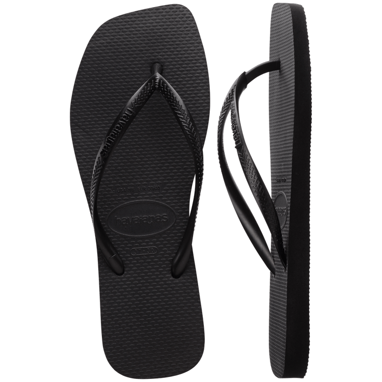 Havaianas Slim Sqaure Flip Flop Sandal in Black