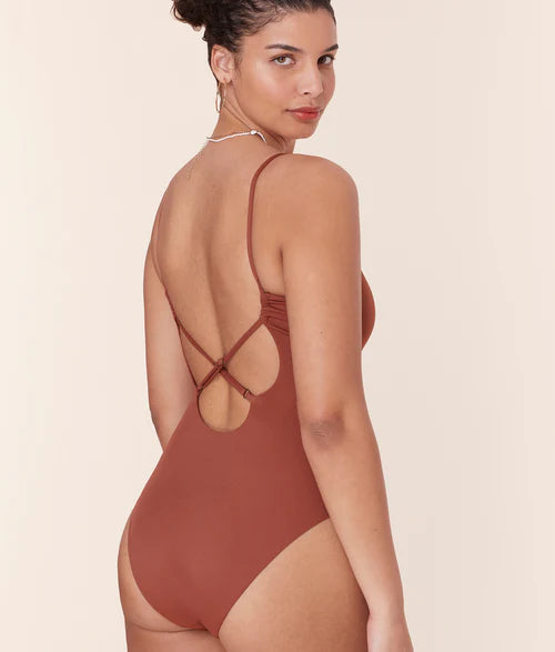 Andie Jetties One Piece in Eco Nylon Sequoia