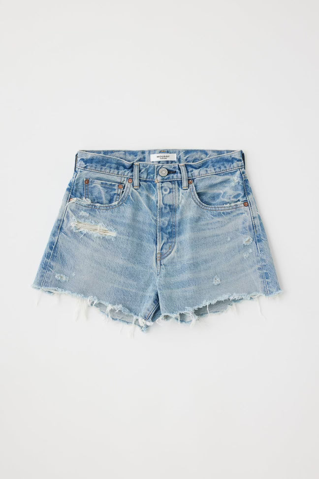 Moussy Vintage Ridgemere Denim Shorts in Light Blue