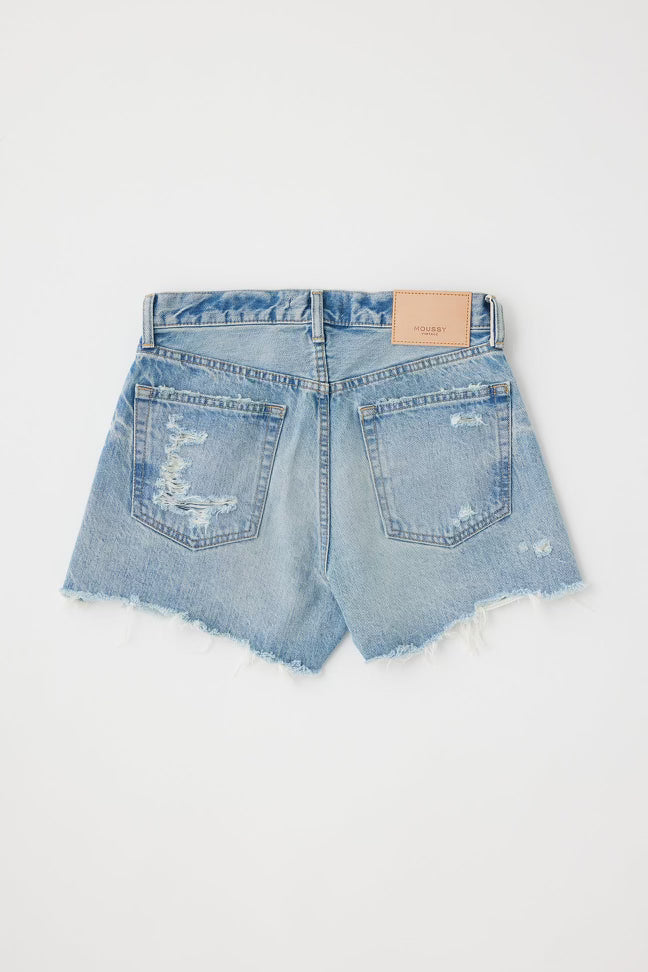 Moussy Vintage Ridgemere Denim Shorts in Light Blue