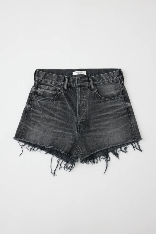 Moussy Vintage Aristida Denim Shorts in Black