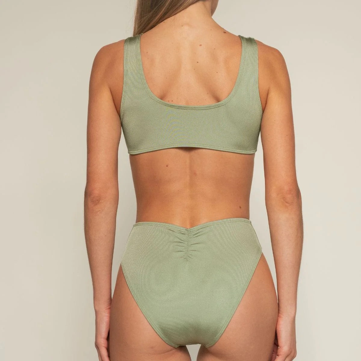 Montce Ky One Piece in Sage Green Rib