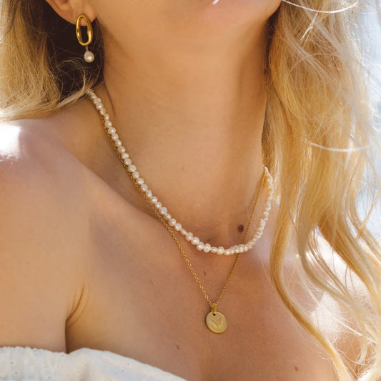 Twenty Compass Azur Pearl Necklace