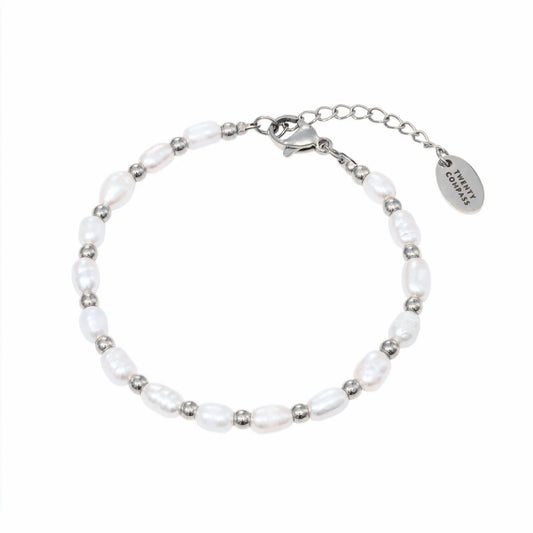Twenty Compass Lagoon Pearl Anklet Silver