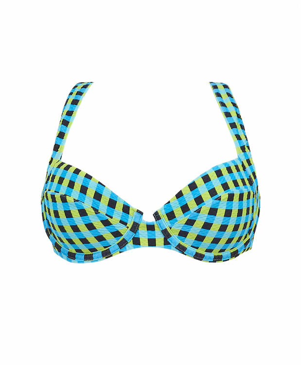 PQ Gingham Drift Perla Halter Top