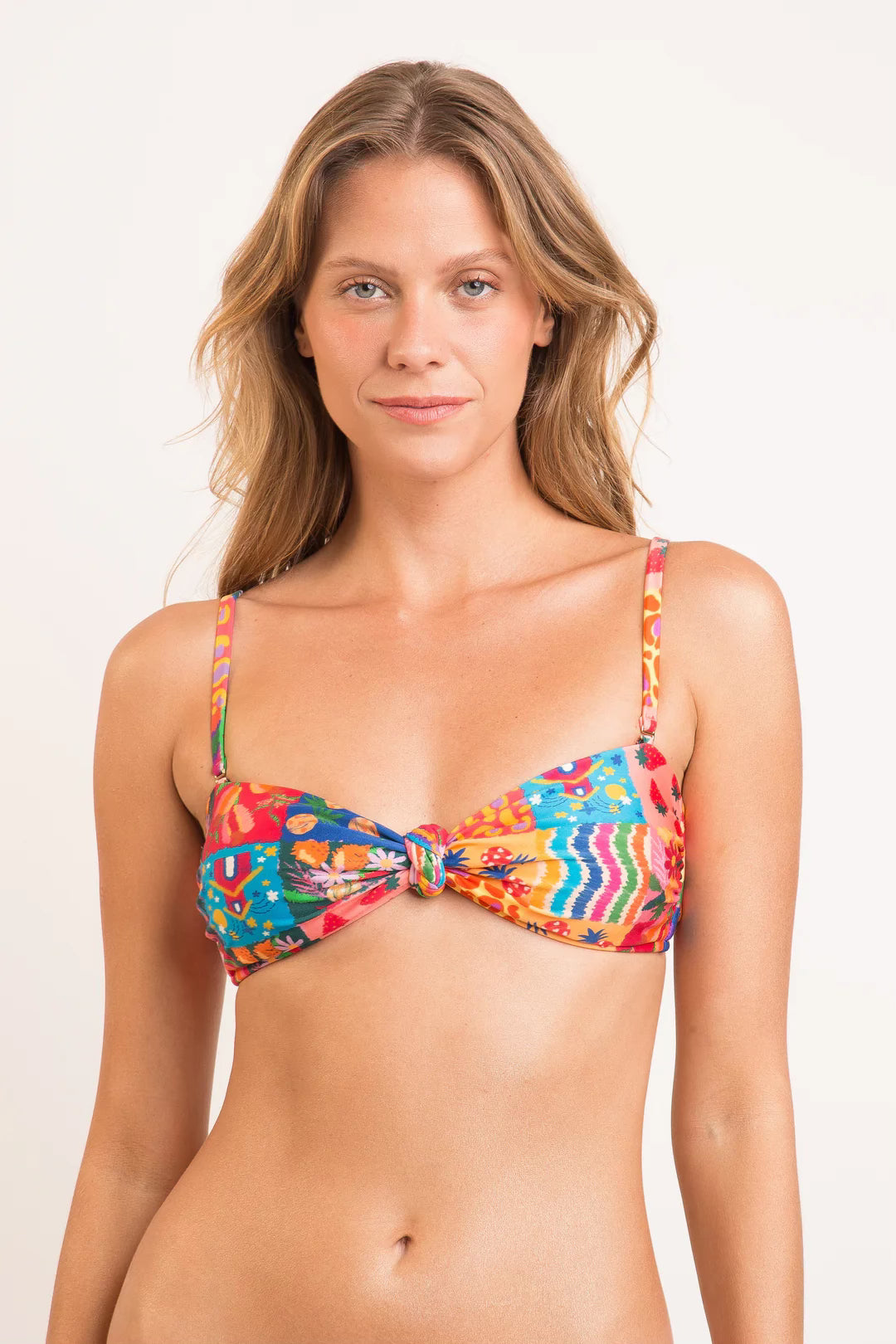 Rio de Sol Bandeau Bikini Top in Love Trip