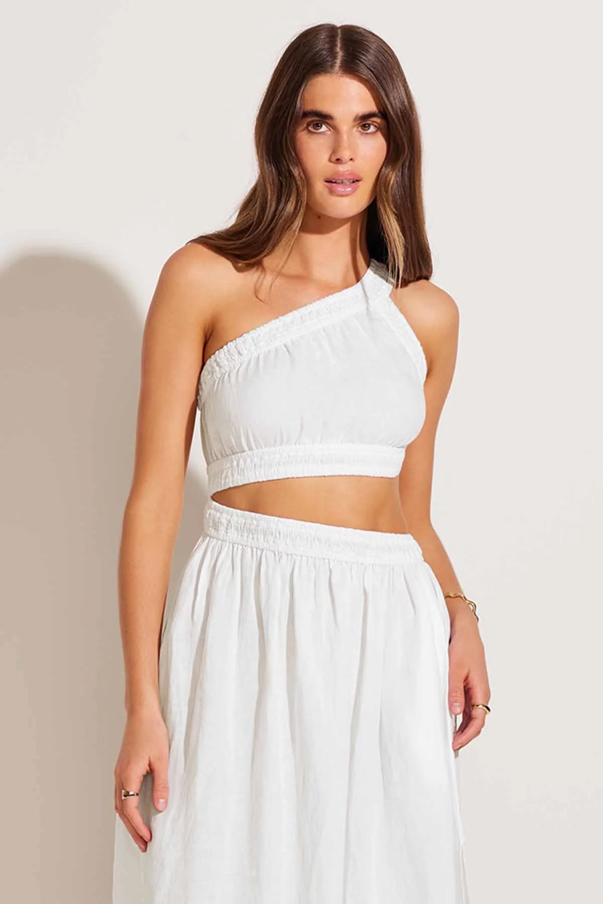 Vitamin A Reina Dress in White EcoLinen