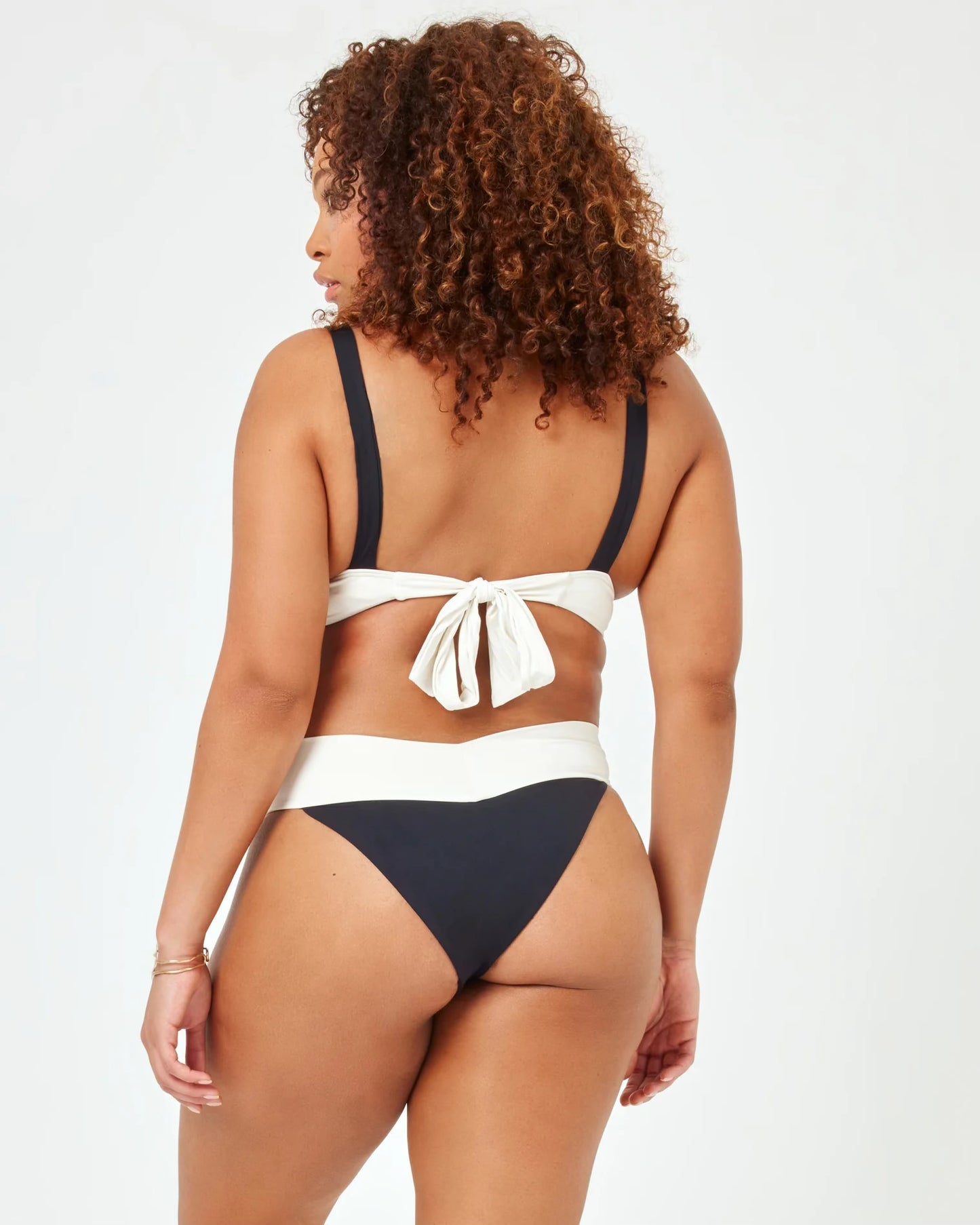 Lspace Quinn Bikini Bottom Classic in Black / Cream