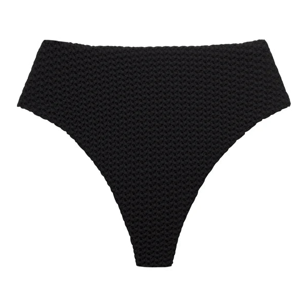 Montce Crochet Paula Bikini Bottom in Black