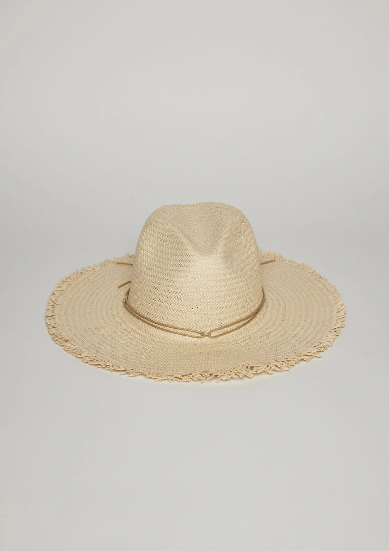 Hat Attack Fringed Traveler Continental in Natural/Natural