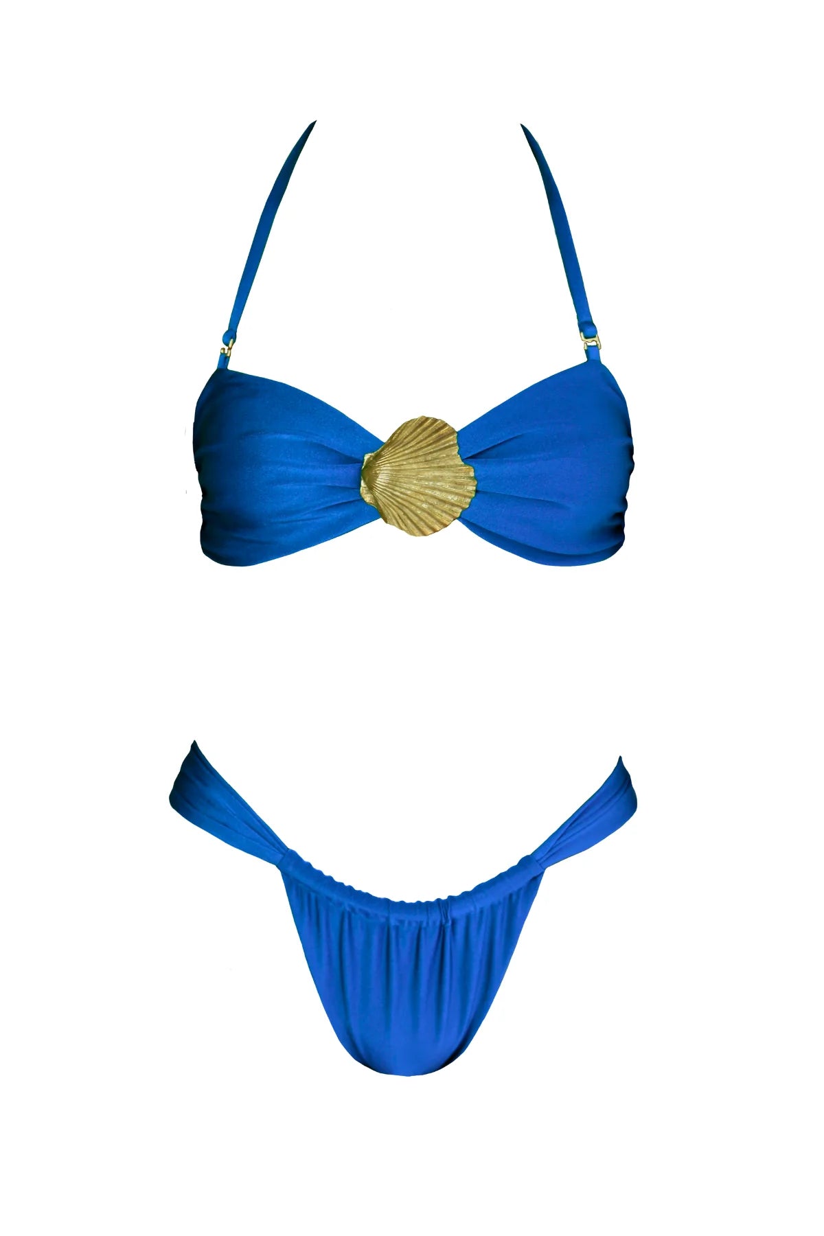 Mare Bandeau Bikini Top in Sapphire